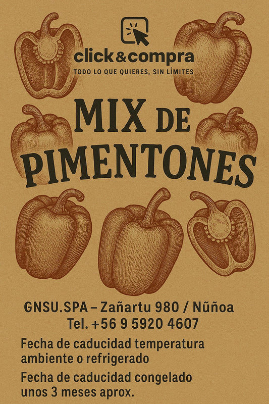 Mix pimentones al vacio 150gr