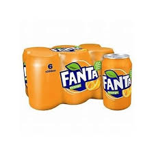 Fanta lata six pack